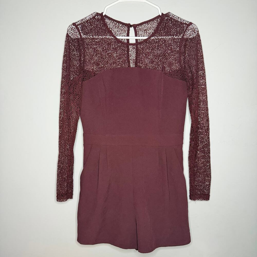 Garage Romper Maroon Size Small